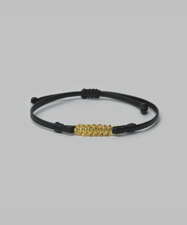 Callista X Lalaounis 18K Gold Slim Black Bracelet