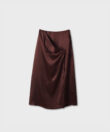 Midi Flap Skirt in Silk