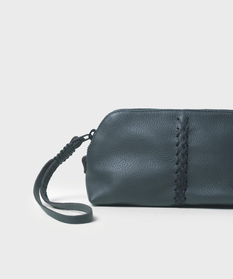 Vanity Case in Charcoal Grained Leather