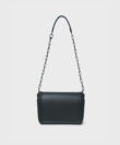 Maxi Box Bag in Black Smooth Leather