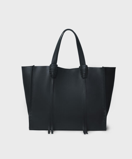 Cross Tote in Kiwi Grained Leather - Callista