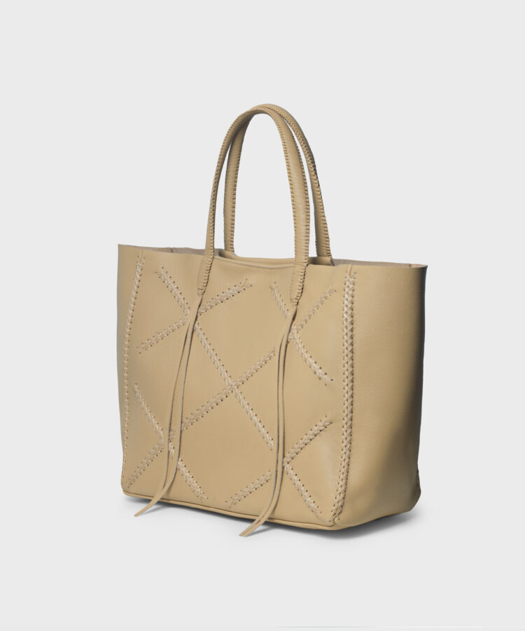Cross Tote in Magnolia Grained Leather