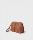 Maxi Vanity Case in Caramel Grained Leather