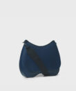 Saddle Bag in Blue Grained Leather