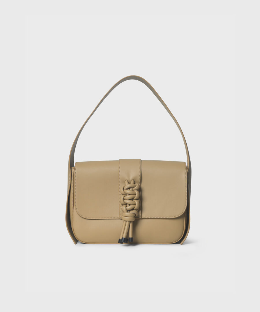 Shoulder Bag With Logo in 2023  Beige shoulder bags, Shoulder bag, Bags