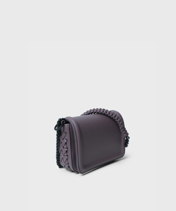 Mini Box Bag 23 in Mauve Smooth Leather