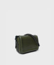 Mini Box Bag 23 in Olive Croc-Effect Glossed Leather