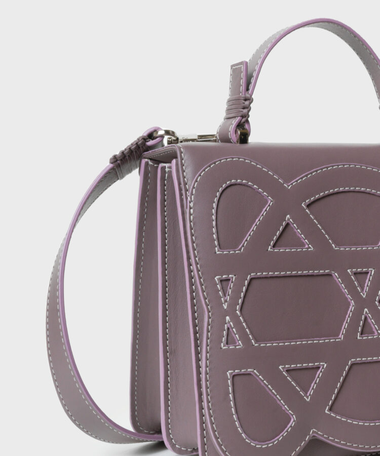 Mini Pandora Bag in Mauve Smooth Leather