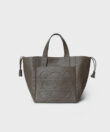 Cleo Bag in Taupe Grained Leather