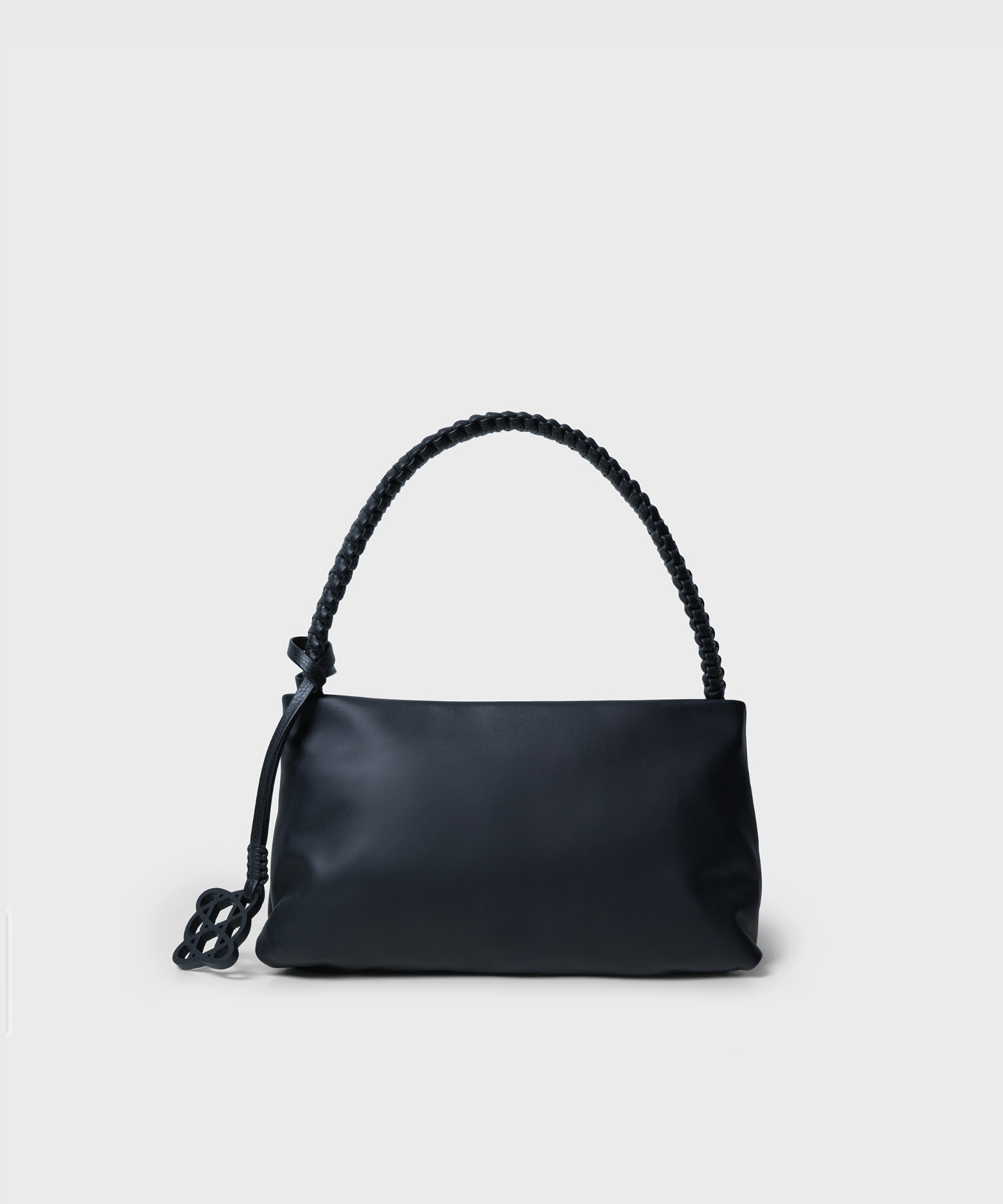 Nephele Bag in Black Smooth Leather - Callista