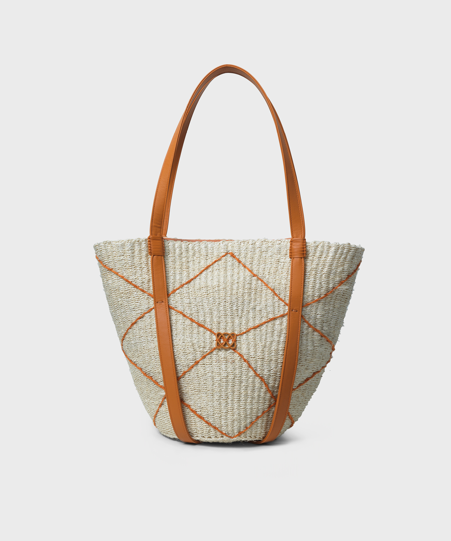 CC Basket Bag in Orange Leather